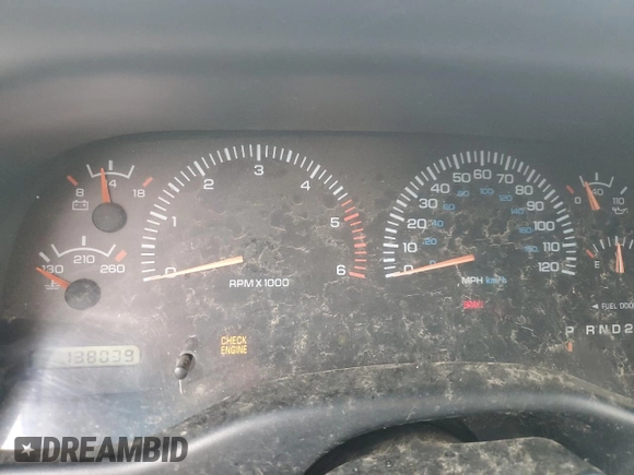 1997 Dodge Dakota with VIN 1B7GL23Y6VS178218, listed as a Copart auction lot 84891394 with 138,039 mi miles and Salvage Title. Bid and sale history available at carsss.com. Image 9.