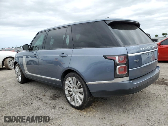 2020 Land Rover Range Rover z VIN SALGS5SEXLA591508, wystawiony jako Copart lot #74611554 z przebiegiem Nie podano mil oraz Nie do naprawy • Non repairable. Historia ofert i sprzedaży dostępna na DreamBid. Obrazek 2.