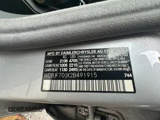 2002 Mercedes-Benz E-Class with VIN WDBJF70JX2B491915, listed as a Copart auction lot 86581554 with 206,224 mi miles and Clean Title. Bid and sale history available at carsss.com. Image 10.
