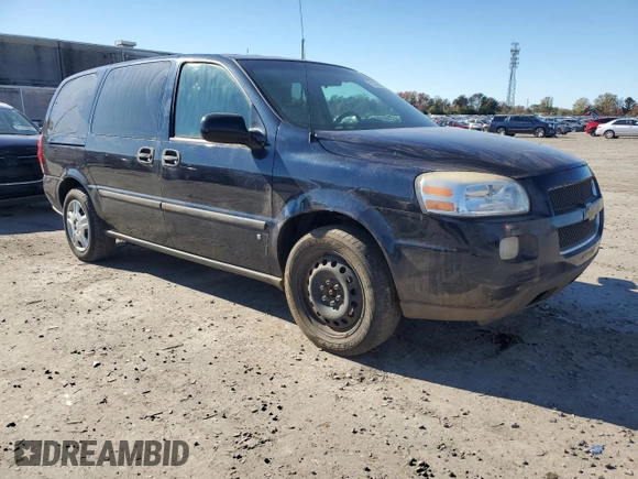 2007 Chevrolet Uplander LS Fleet with VIN 1GNDV23W37D191843, listed as a Copart auction lot 78239934 with 154,388 mi miles and Clean Title. Bid and sale history available at carsss.com. Image 4.