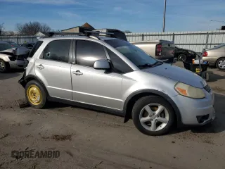 2007 Suzuki SX4 with VIN JS2YB413775101553, listed as a Copart auction lot 86815574 with 184,809 mi miles and Salvage Title. Bid and sale history available at carsss.com. Image 4.