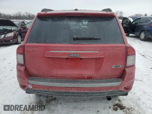 2017 Jeep Compass Sport with VIN 1C4NJCBA6HD166005, listed as a Copart auction lot 87906275 with Not Provided miles and Salvage Title. Bid and sale history available at carsss.com. Image 6.