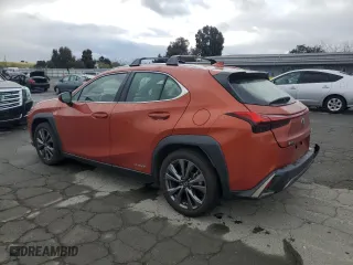 2020 Lexus UX with VIN JTHR9JBH1L2026913, listed as a Copart auction lot 53477275 with 56,518 mi miles and Salvage Title. Bid and sale history available at carsss.com. Image 2.