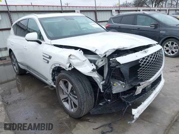 2023 Genesis GV80 с VIN KMUHCESCXPU114991, выставлен на аукционе IAAI как лот 41596019 с пробегом 31 787 миль миль и . История ставок и продаж доступна на DreamBid. Изображение 1.