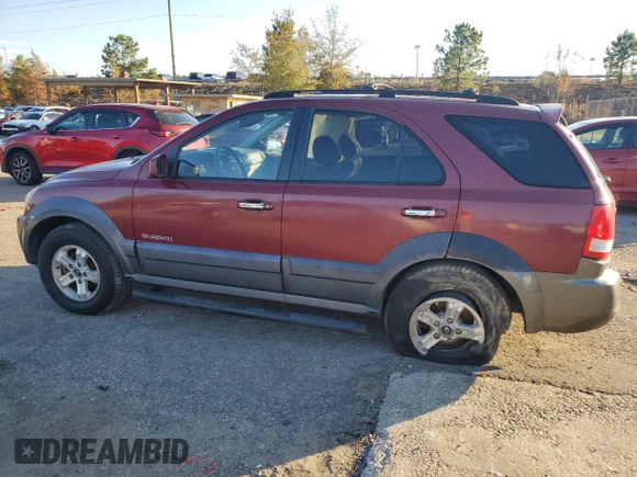 2005 Kia Sorento LX with VIN KNDJD733755363798, listed as a Copart auction lot 80643854 with 178,843 mi miles and Salvage Title. Bid and sale history available at carsss.com. Image 2.