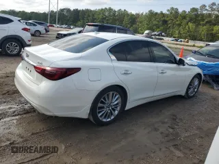 2021 Infiniti Q50 Luxe z VIN JN1EV7BP9MM700840, wystawiony jako Copart lot #51278255 z przebiegiem 38 056 mil mil oraz Szkoda całkowita • Salvage title. Historia ofert i sprzedaży dostępna na DreamBid. Obrazek 3.