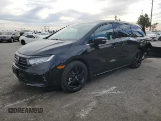 2024 Honda Odyssey Sport z VIN 5FNRL6H78RB056155, wystawiony jako Copart lot #87452324 z przebiegiem 35 588 mil mil oraz Szkoda całkowita • Salvage title. Historia ofert i sprzedaży dostępna na DreamBid. Obrazek 1.