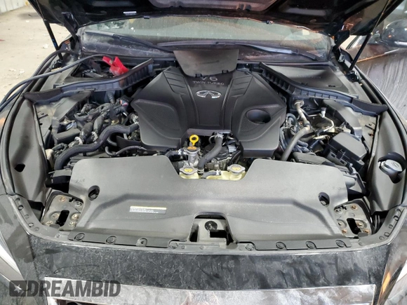 2020 Infiniti Q50 Red Sport 400 with VIN JN1FV7AR5LM660262, listed as a Copart auction lot 42776785 with 21,617 mi miles and Salvage Title. Bid and sale history available at carsss.com. Image 11.