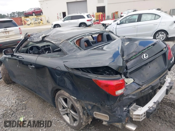 2012 Lexus IS 250 C with VIN JTHFF2C27C2525193, listed as a IAAI auction lot 41623953 with Not Provided miles and . Bid and sale history available at DreamBid. Image 6.