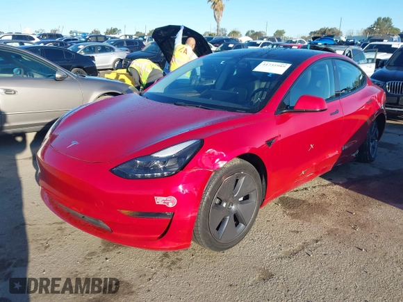 2022 Tesla Model 3 Long Range with VIN 5YJ3E1EB0NF212257, listed as a IAAI auction lot 41735989 with 28,528 mi miles and . Bid and sale history available at DreamBid. Image 2.