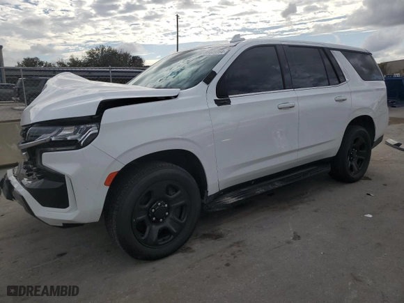 2023 Chevrolet Tahoe Commercial with VIN 1GNSCLED6PR294742, listed as a Copart auction lot 81449254 with 24,047 mi miles and Non Repairable. Bid and sale history available at carsss.com. Image 1.