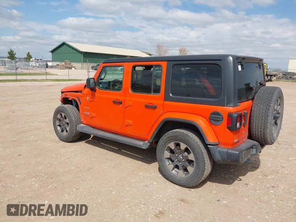 2018 Jeep Wrangler Unlimited Sahara с VIN 1C4HJXEG4JW304820, выставлен на аукционе IAAI как лот 42206997 с пробегом 113 047 миль миль и . История ставок и продаж доступна на DreamBid. Изображение 3.