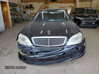 2005 Mercedes-Benz S-Class 5.0L with VIN WDBNG75J25A437882, listed as a Copart auction lot 49457875 with 113,543 mi miles and Salvage Title. Bid and sale history available at carsss.com. Image 5.