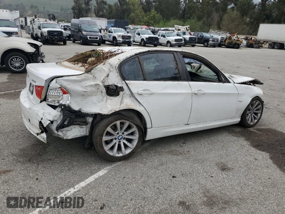 2011 BMW 3 Series 328i with VIN WBAPH5G51BNM83488, listed as a Copart auction lot 50737805 with Not Provided miles and Non Repairable. Bid and sale history available at carsss.com. Image 3.