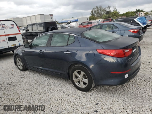 2015 Kia Optima LX z VIN KNAGM4A75F5590016, wystawiony jako Copart lot #48321155 z przebiegiem 112 720 mil mil oraz Czysty tytuł • Clean title. Historia ofert i sprzedaży dostępna na DreamBid. Obrazek 2.