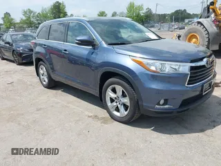 2016 Toyota Highlander Limited with VIN 5TDDKRFH5GS244277, listed as a IAAI auction lot 42073765 with 39,882 mi miles and . Bid and sale history available at DreamBid. Image 1.