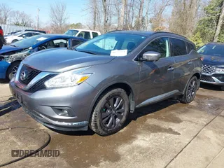 2017 Nissan Murano SL with VIN 5N1AZ2MH2HN154838, listed as a IAAI auction lot 41597159 with 113,869 mi miles and . Bid and sale history available at DreamBid. Image 2.