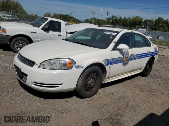 2009 Chevrolet Impala Police Police with VIN 2G1WS57M991284863, listed as a Copart auction lot 51653415 with 60,369 mi miles and Clean Title. Bid and sale history available at carsss.com. Image 1.