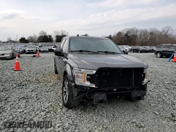 2019 Ford F-150 XL with VIN 1FTEW1C54KKC39558, listed as a Copart auction lot 46695815 with 146,507 mi miles and Salvage Title. Bid and sale history available at DreamBid. Image 11.