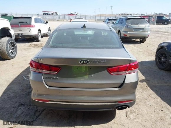 2018 Kia Optima S with VIN 5XXGT4L31JG267408, listed as a IAAI auction lot 41780014 with 111,940 mi miles. Bid and sale history available at carsss.com. Image 16.