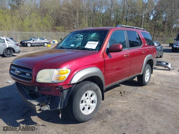 2004 Toyota Sequoia SR5 with VIN 5TDZT34A84S237468, listed as a IAAI auction lot 41856685 with 77,387 mi miles. Bid and sale history available at carsss.com. Image 18.