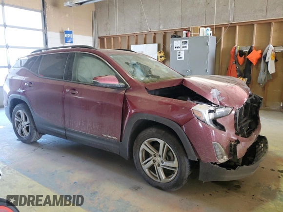 2018 GMC Terrain SLE with VIN 3GKALMEX4JL248415, listed as a Copart auction lot 44220325 with 92,737 mi miles and Salvage Title. Bid and sale history available at carsss.com. Image 4.