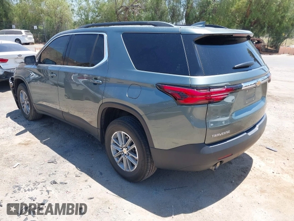 2023 Chevrolet Traverse LT Cloth with VIN 1GNERGKWXPJ294573, listed as a IAAI auction lot 42682750 with 40,027 mi miles and . Bid and sale history available at DreamBid. Image 3.