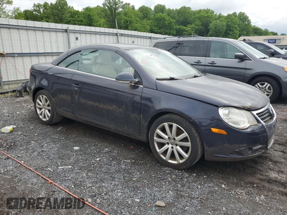 2007 Volkswagen Eos 2.0T with VIN WVWFA71F17V000623, listed as a Copart auction lot 54840164 with 135,617 mi miles and Salvage Title. Bid and sale history available at DreamBid. Image 4.