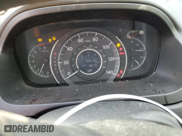 2013 Honda CR-V EX with VIN 2HKRM4H56DH619651, listed as a Copart auction lot 49031485 with 96,185 mi miles and Salvage Title. Bid and sale history available at DreamBid. Image 9.