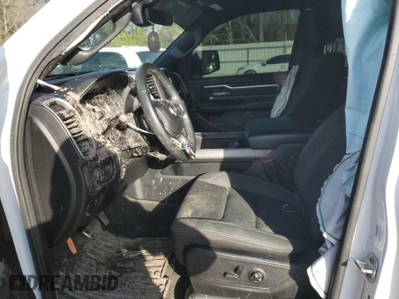 2020 Ram 1500 Big Horn with VIN 1C6RREBG8LN107736, listed as a Copart auction lot 86060394 with 86,627 mi miles and Salvage Title. Bid and sale history available at carsss.com. Image 7.