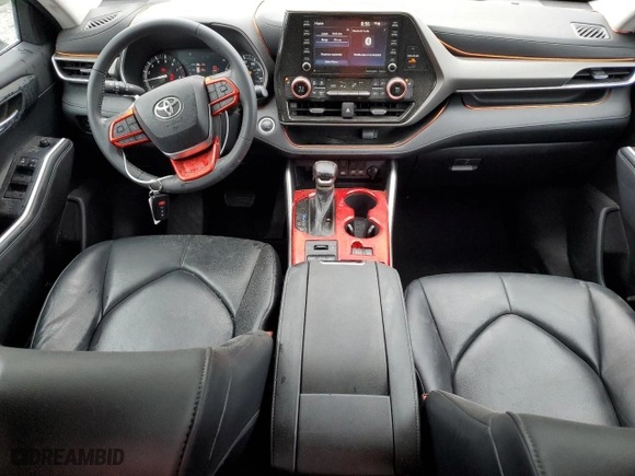 2021 Toyota Highlander XLE with VIN 5TDGZRBH6MS557459, listed as a Copart auction lot 48865935 with 42,059 mi miles and Salvage Title. Bid and sale history available at carsss.com. Image 8.