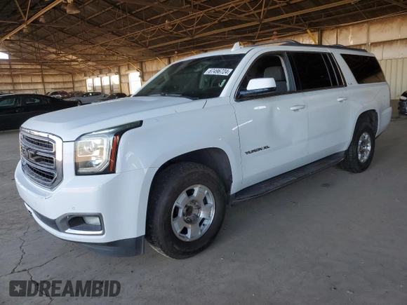 2017 GMC Yukon XL SLE with VIN 1GKS1FKC8HR222023, listed as a Copart auction lot 67496724 with 125,155 mi miles and Salvage Title. Bid and sale history available at carsss.com. Image 1.