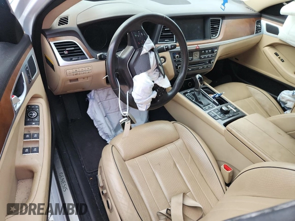2017 Genesis G80 3.8L z VIN KMHGN4JE5HU167732, wystawiony jako Copart lot #61916625 z przebiegiem Nie podano mil oraz Szkoda całkowita • Salvage title. Historia ofert i sprzedaży dostępna na DreamBid. Obrazek 8.