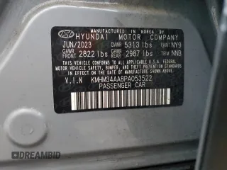 2023 Hyundai Ioniq 6 SEL z VIN KMHM34AA8PA053522, wystawiony jako Copart lot #43194905 z przebiegiem 20 838 mil mil oraz Szkody całkowita. Historia ofert i sprzedaży dostępna na DreamBid. Obrazek 12.