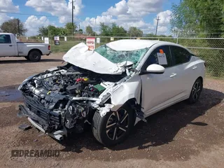 2024 Nissan Sentra SV with VIN 3N1AB8CV5RY267743, listed as a IAAI auction lot 40641292 with 19,272 mi miles and . Bid and sale history available at DreamBid. Image 6.