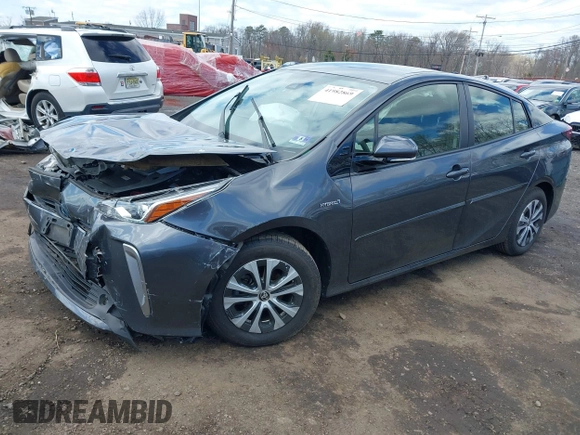 2019 Toyota Prius LE with VIN JTDL9RFU2K3000147, listed as a IAAI auction lot 41982869 with 39,129 mi miles and . Bid and sale history available at DreamBid. Image 2.