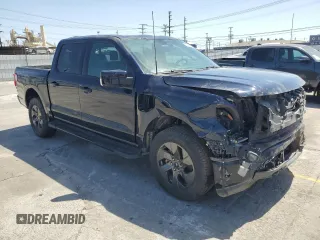2022 Ford F-150 Lightning Pro z VIN 1FT6W1EV8NWG04113, wystawiony jako Copart lot #57489635 z przebiegiem 48 990 mil mil oraz Szkody całkowita. Historia ofert i sprzedaży dostępna na DreamBid. Obrazek 4.