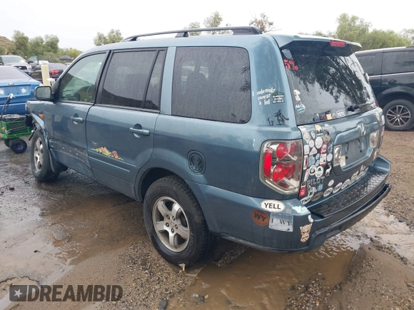 2007 Honda Pilot EX with VIN 2HKYF18437H528868, listed as a IAAI auction lot 41762030 with 203,212 mi miles. Bid and sale history available at carsss.com. Image 3.