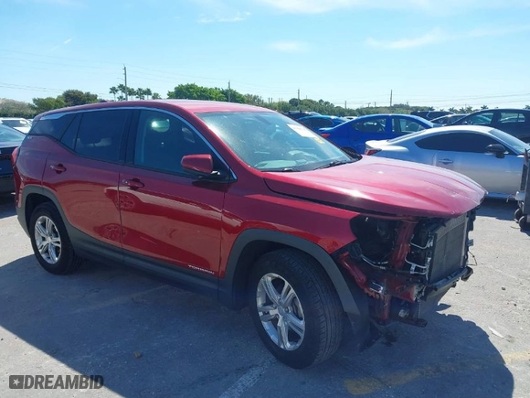 2019 GMC Terrain SLE with VIN 3GKALMEV1KL213797, listed as a IAAI auction lot 41700744 with 73,056 mi miles. Bid and sale history available at carsss.com. Image 1.