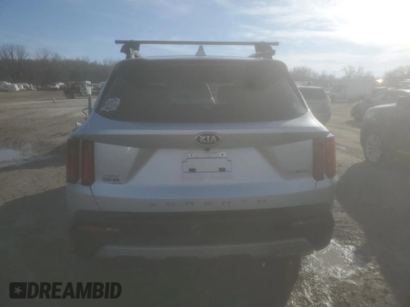 2021 Kia Sorento SX Prestige X-Line with VIN 5XYRKDLF7MG048619, listed as a Copart auction lot 43721705 with 45,401 mi miles and Salvage Title. Bid and sale history available at carsss.com. Image 6.