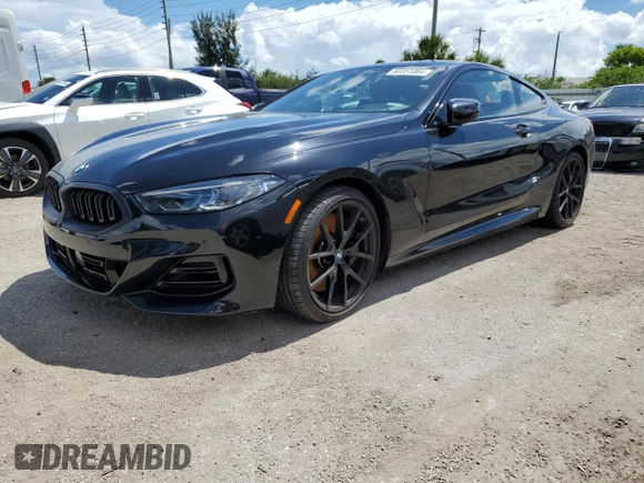 2023 BMW 8 Series 840i with VIN WBAAE2C03PCM08947, listed as a Copart auction lot 60351064 with 13,526 mi miles and Salvage Title. Bid and sale history available at carsss.com. Image 1.