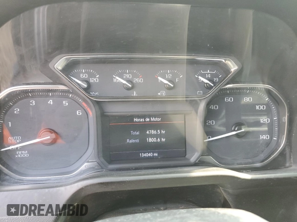 2020 GMC Sierra 1500 SLT with VIN 3GTP8DED9LG292449, listed as a Copart auction lot 55072415 with 134,040 mi miles and Salvage title. Bid and sale history available at DreamBid. Image 9.