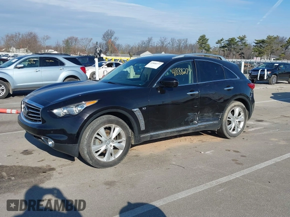 2016 Infiniti QX70 with VIN JN8CS1MW8GM750488, listed as a IAAI auction lot 41888277 with 146,484 mi miles and . Bid and sale history available at DreamBid. Image 18.