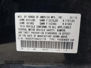 2017 Acura ILX with VIN 19UDE2F35HA001779, listed as a IAAI auction lot 41895361 with 109,987 mi miles. Bid and sale history available at carsss.com. Image 9.
