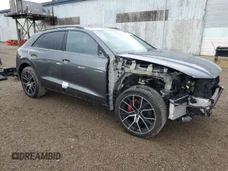 2019 Audi Q8 Prestige with VIN WA1FVAF10KD040943, listed as a Copart auction lot 54620815 with 80,399 mi miles and Clean title. Bid and sale history available at DreamBid. Image 4.