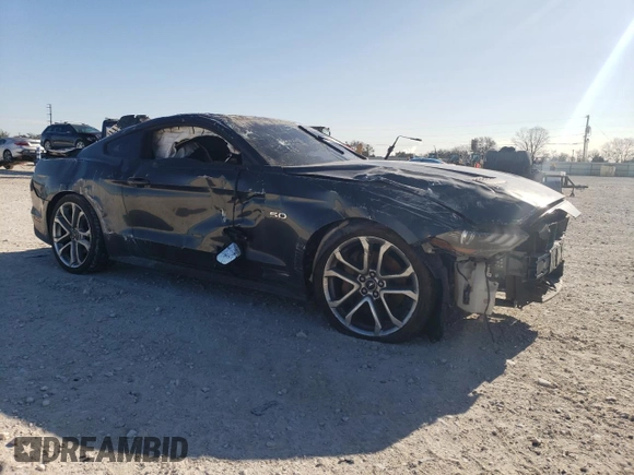 2019 Ford Mustang GT with VIN 1FA6P8CF2K5120723, listed as a Copart auction lot 87422134 with Not provided miles and Salvage title. Bid and sale history available at DreamBid. Image 4.