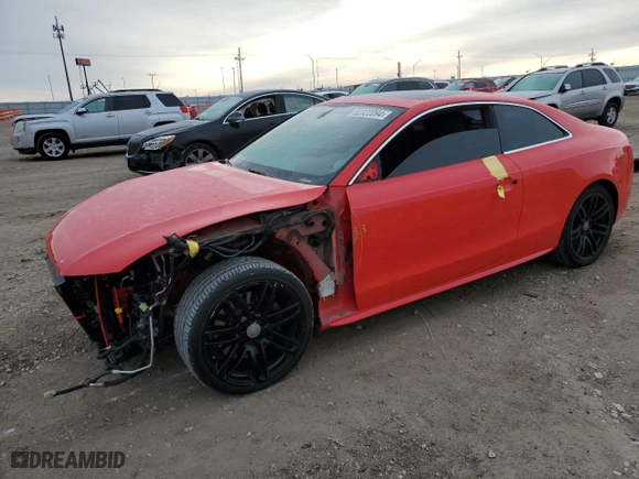2015 Audi S5 Premium Plus with VIN WAUCGAFR2FA011070, listed as a Copart auction lot 82322094 with 123,806 mi miles and Salvage Title. Bid and sale history available at carsss.com. Image 1.