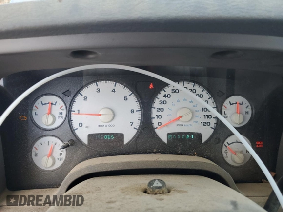 2005 Dodge 1500 SLT with VIN 1D7HA16NX5J602534, listed as a Copart auction lot 83456754 with 192,865 mi miles and Salvage Title. Bid and sale history available at carsss.com. Image 9.