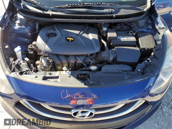 2013 Hyundai Elantra with VIN KMHD35LE3DU051449, listed as a Copart auction lot 81881154 with 123,969 mi miles and Salvage Title. Bid and sale history available at DreamBid. Image 11.