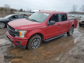 2020 Ford F-150 XL with VIN 1FTEW1EP4LKF53209, listed as a Copart auction lot 47538845 with 50,041 mi miles and Salvage Title. Bid and sale history available at DreamBid. Image 1.